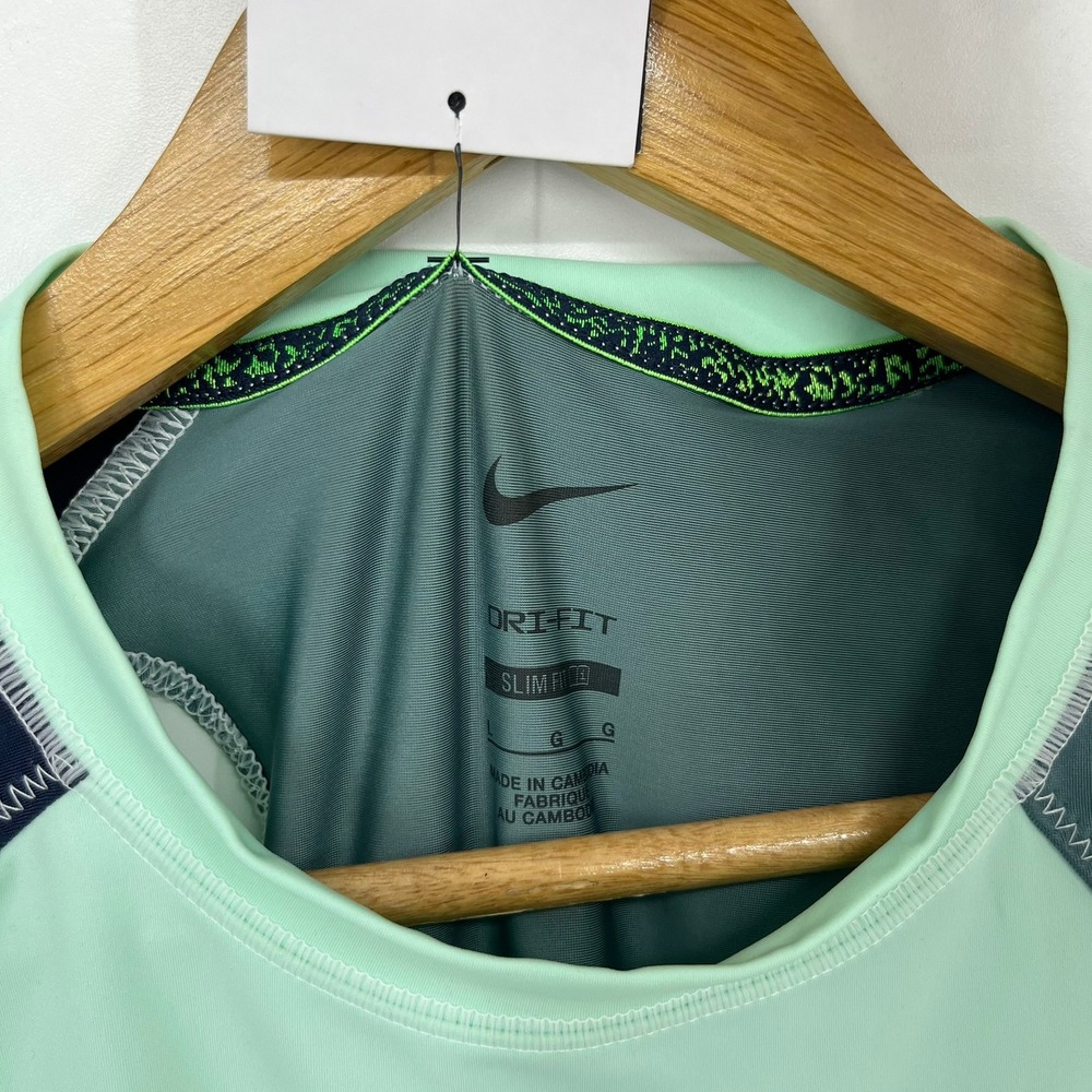 Nike Court Dri-FIT Slam Womens Tennis Dress Green Navy Asymmetrical Size L NWT - Picture 5 of 14